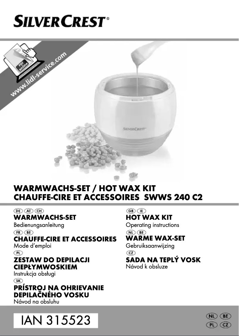 Page n°1 - Manuel utilisateur SilverCrest SWWS 240 C2