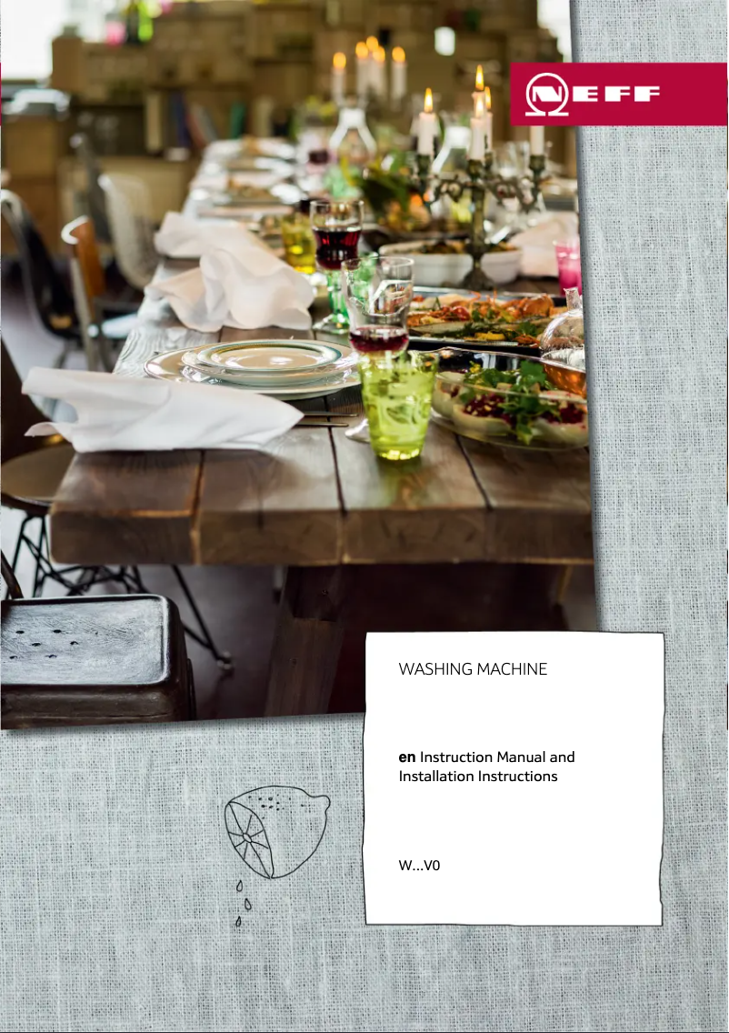 Page n°1 - Manuel utilisateur Neff W544BX0GB