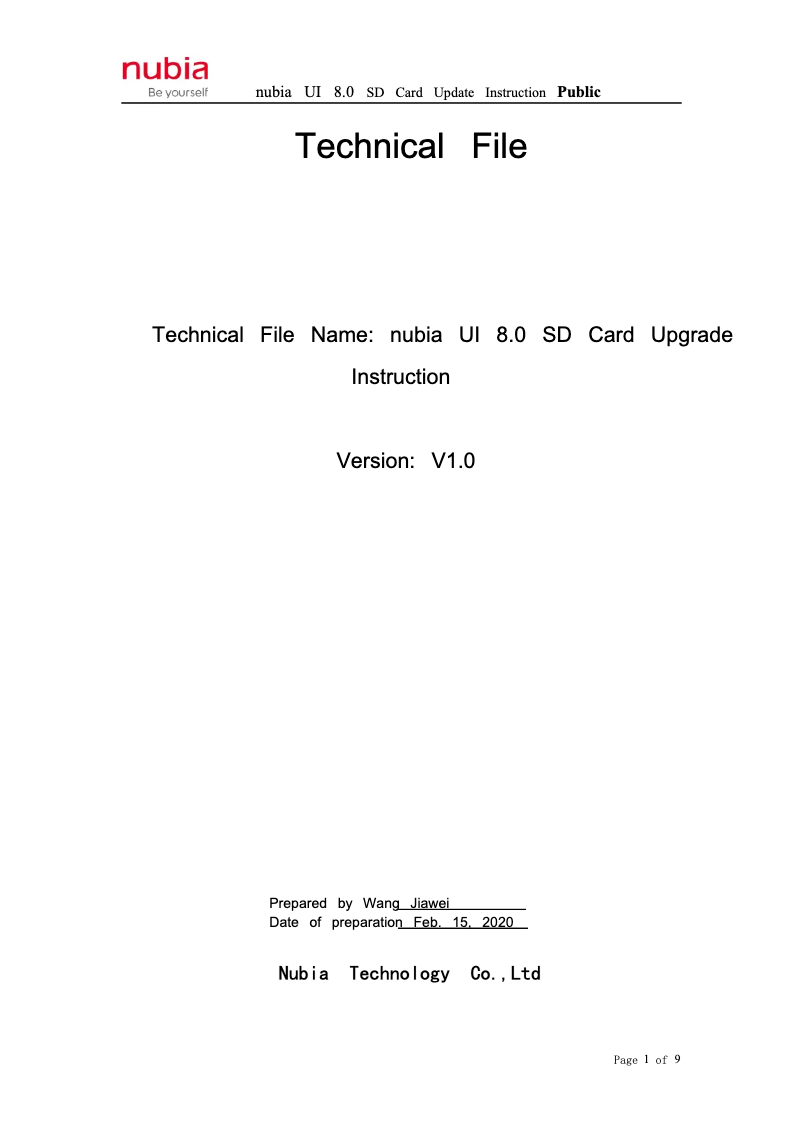 Page 1 de la notice Manuel utilisateur ZTE Nubia Red magic 5S