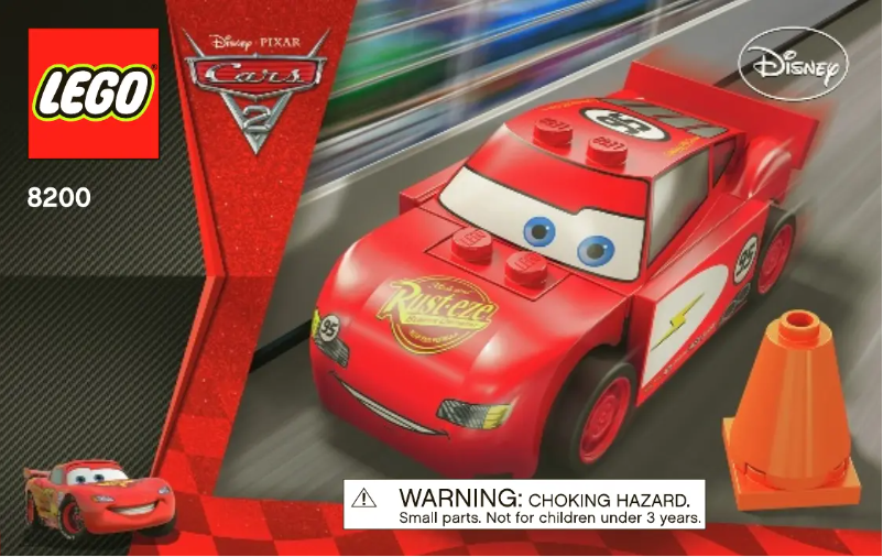 Page 1 de la notice Manuel utilisateur Lego Cars 8200