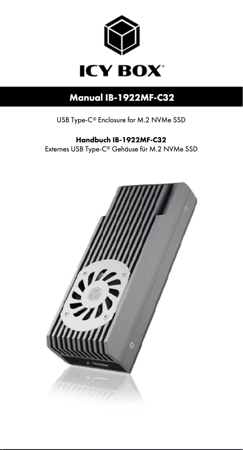 Page n°1 - Mode d'emploi Icy Box IB-1922MF-C32
