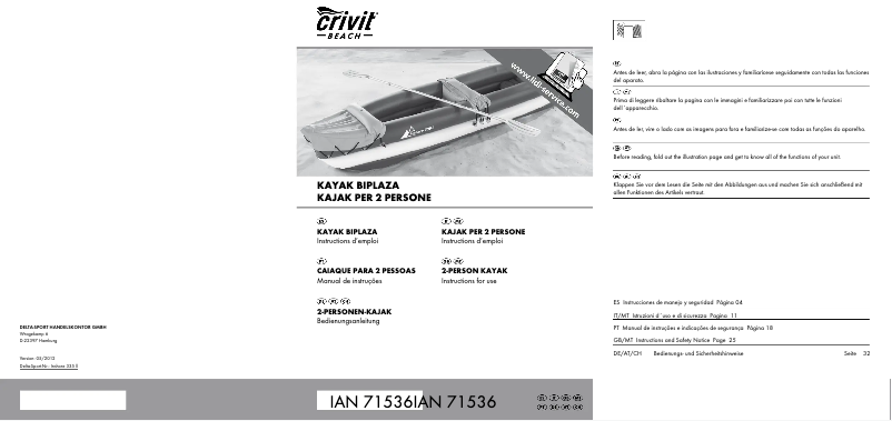 Page n°1 - Manuel utilisateur Crivit IAN 071536