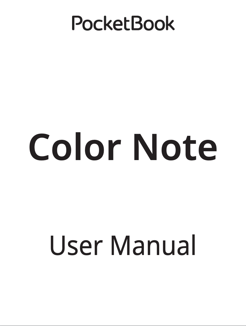 Image de la première page du manuel de l'appareil Color Note