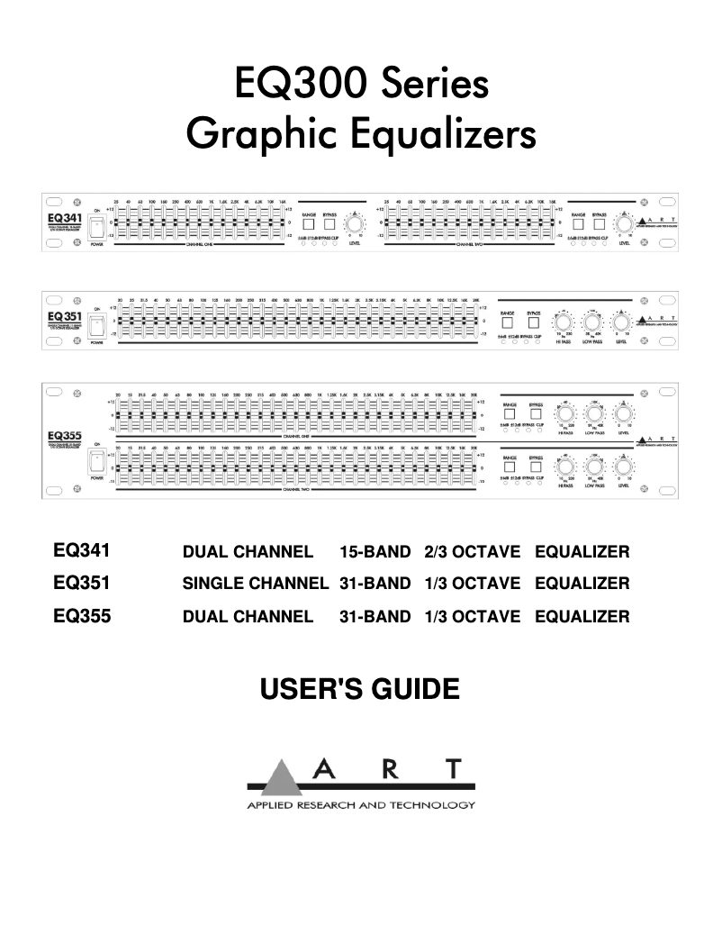 Image de la première page du manuel de l'appareil EQ-341