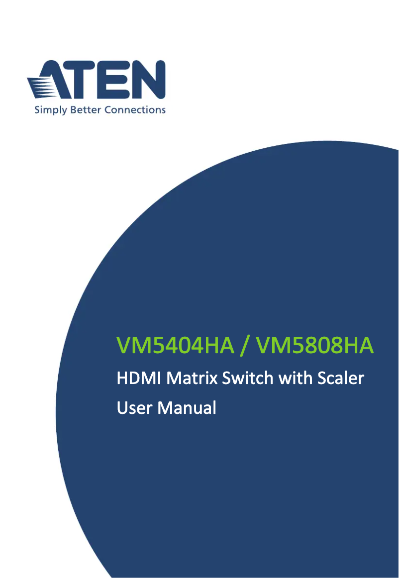 Image de la première page du manuel de l'appareil VM5808HA