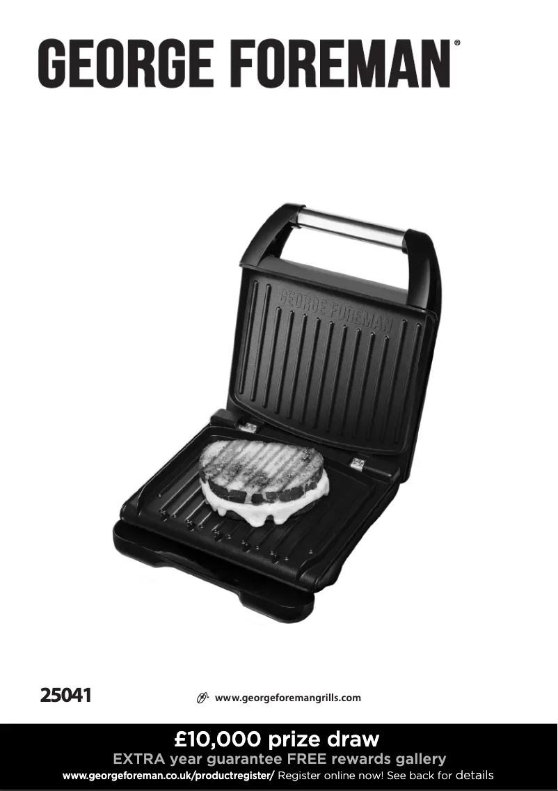 Page 1 de la notice Manuel utilisateur George Foreman 25041
