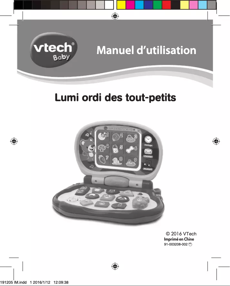 Página 1 del manual Manual de usuario Vtech Lumi ordi des tout-petits