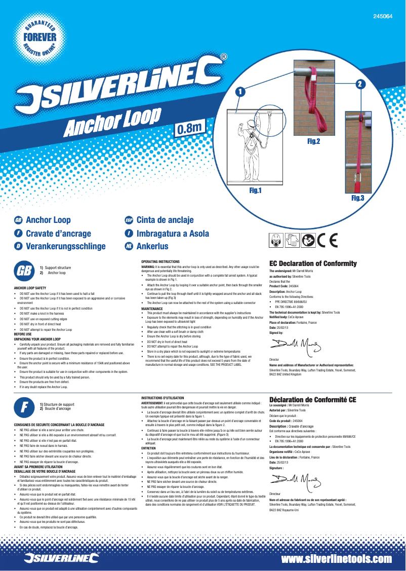 Página 1 del manual Manual de usuario Silverline 245064