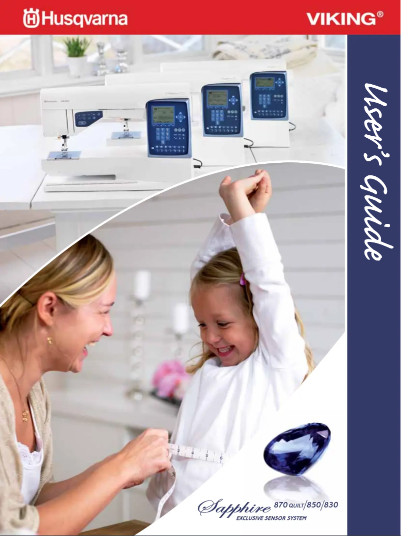 Page 1 de la notice Manuel utilisateur Husqvarna Sapphire 830