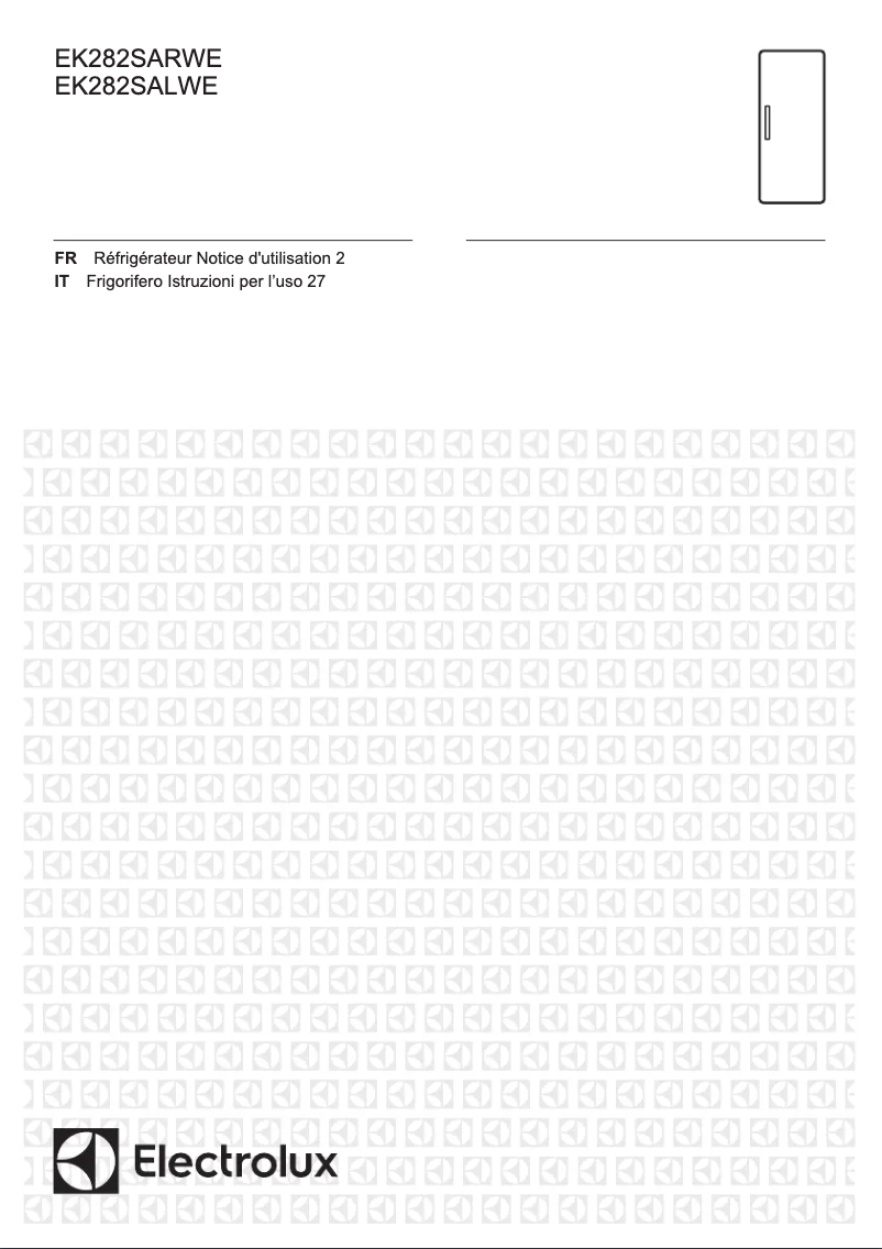 Page n°1 - Manuel utilisateur Electrolux EK282SALWE