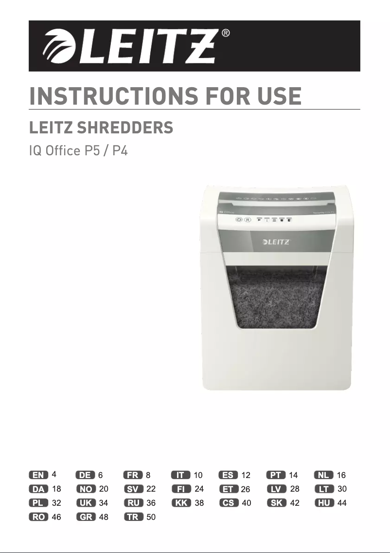 Page 1 de la notice Manuel utilisateur Leitz IQ Office P-5