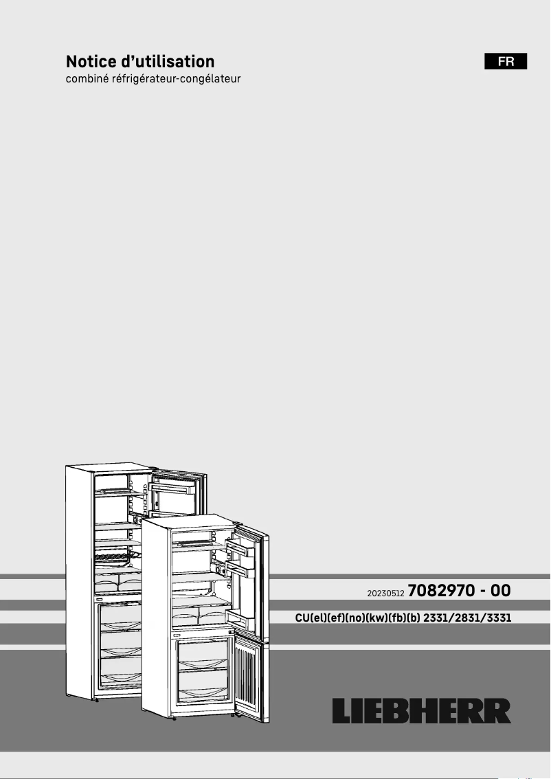 Image de la première page du manuel de l'appareil CUkw 2831