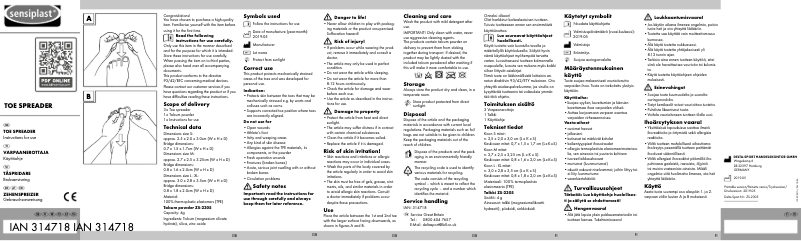 Página 1 del manual Manual de usuario Sensiplast IAN 300540