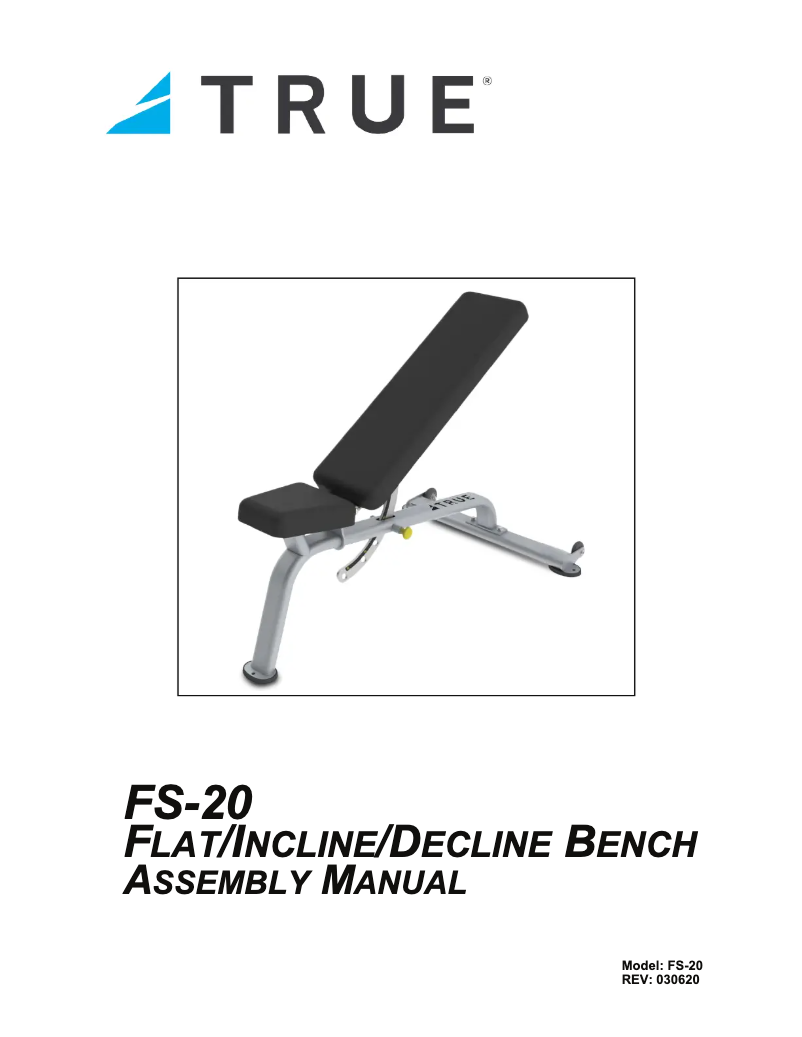 Page n°1 - Manuel utilisateur True FS-20