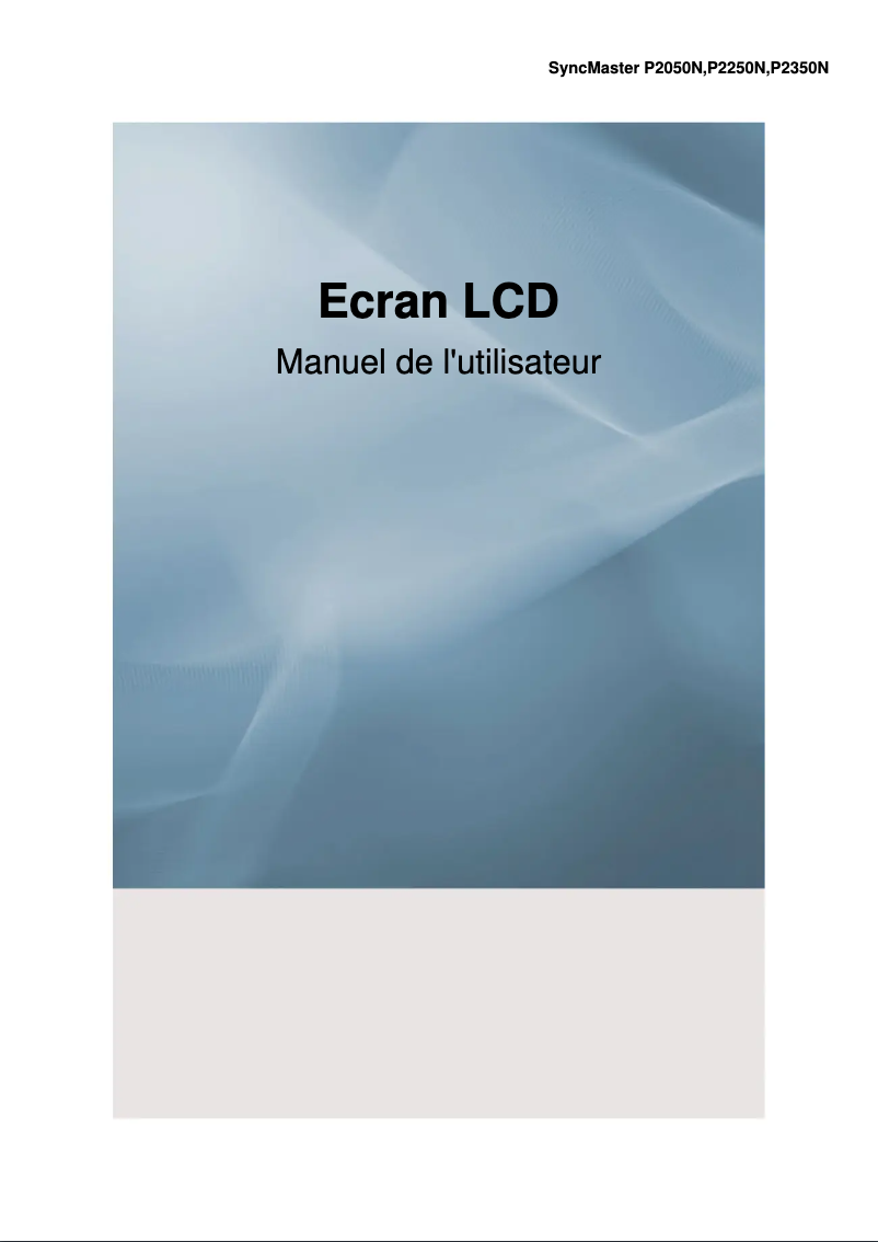 Image de la première page du manuel de l'appareil P2350N