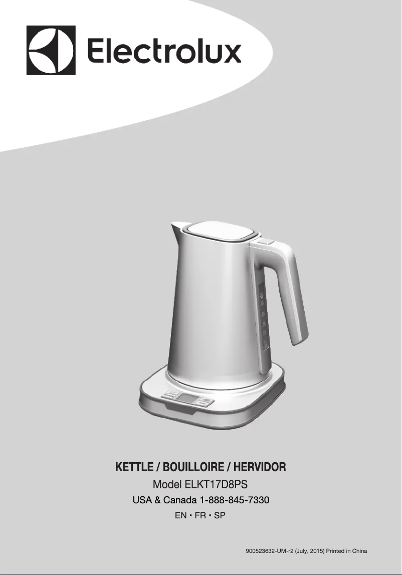 Image de la première page du manuel de l'appareil ELKT17D8PS