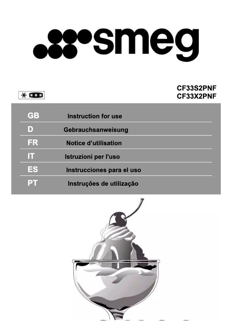 Página 1 del manual Manual de usuario Smeg CF33X2PNF