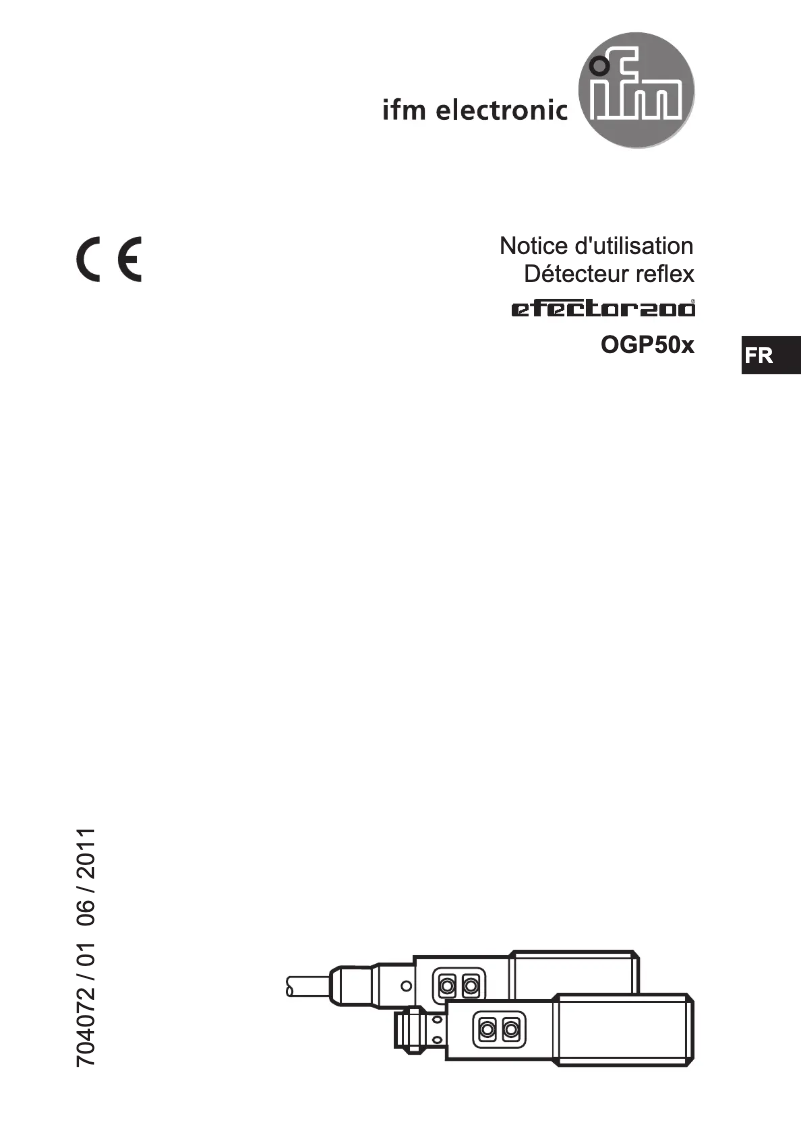 Page n°1 - Manuel utilisateur IFM OGP500