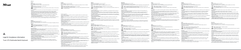 Image de la première page du manuel de l'appareil LITO Multimedia Backlit Keyboard