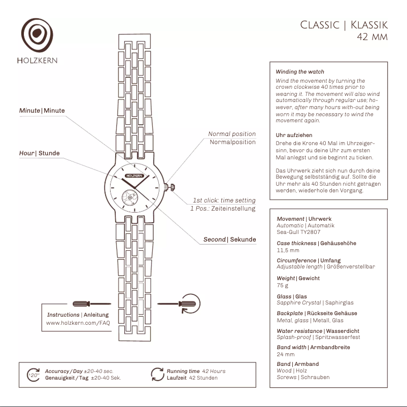 Page n°1 - Manuel utilisateur Holzkern Pythagoras