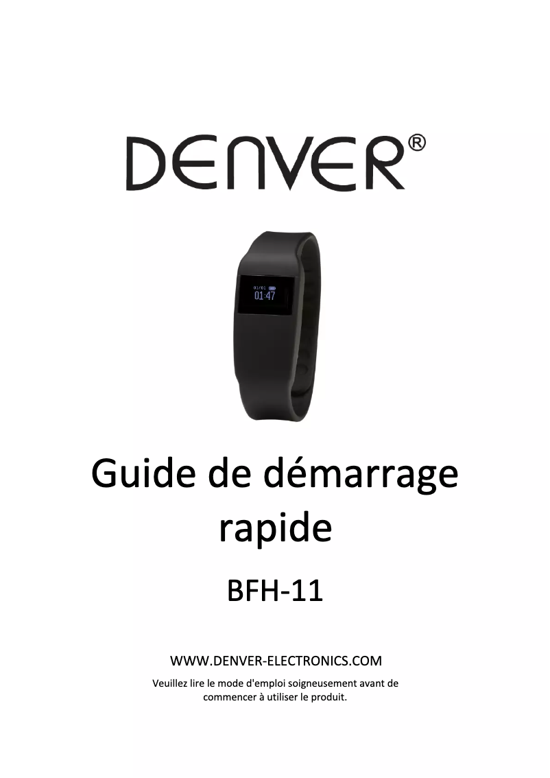 Page 1 de la notice Manuel utilisateur Denver BFH-11