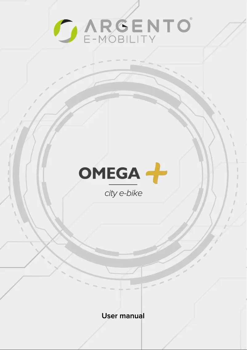 Page 1 de la notice Manuel utilisateur Argento Omega