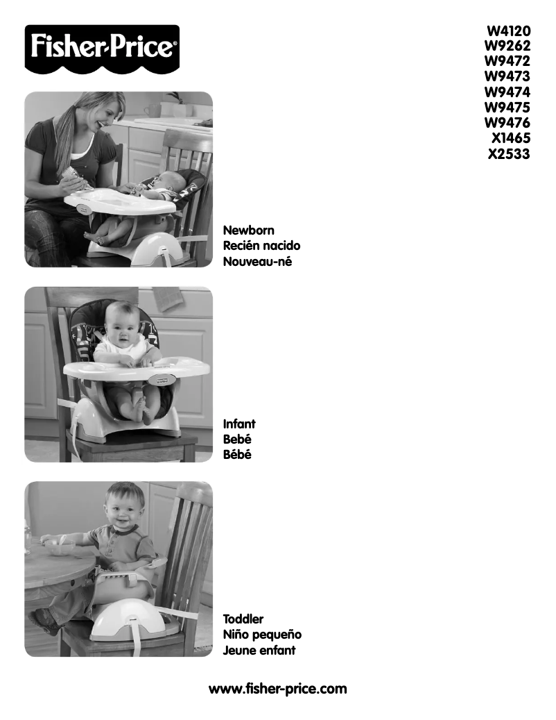 Page 1 de la notice Manuel utilisateur Fisher Price W9474