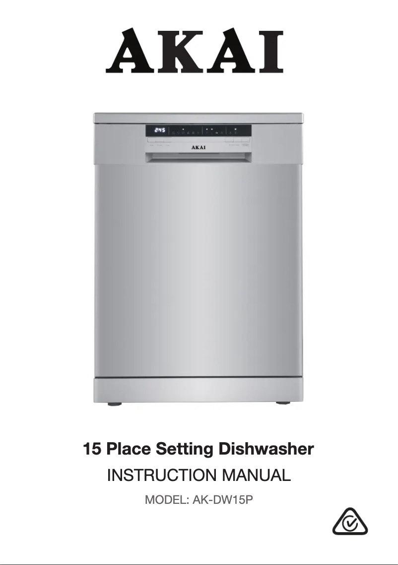 Page n°1 - Manuel utilisateur AKAI AK-DW15P