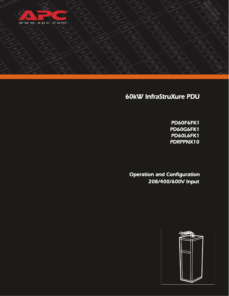 Image de la première page du manuel de l'appareil InfraStruXure