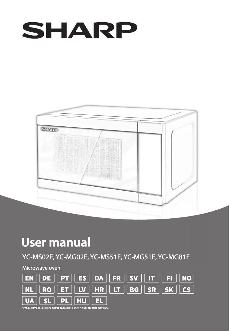 Page 1 de la notice Manuel utilisateur Sharp YC-MG51U