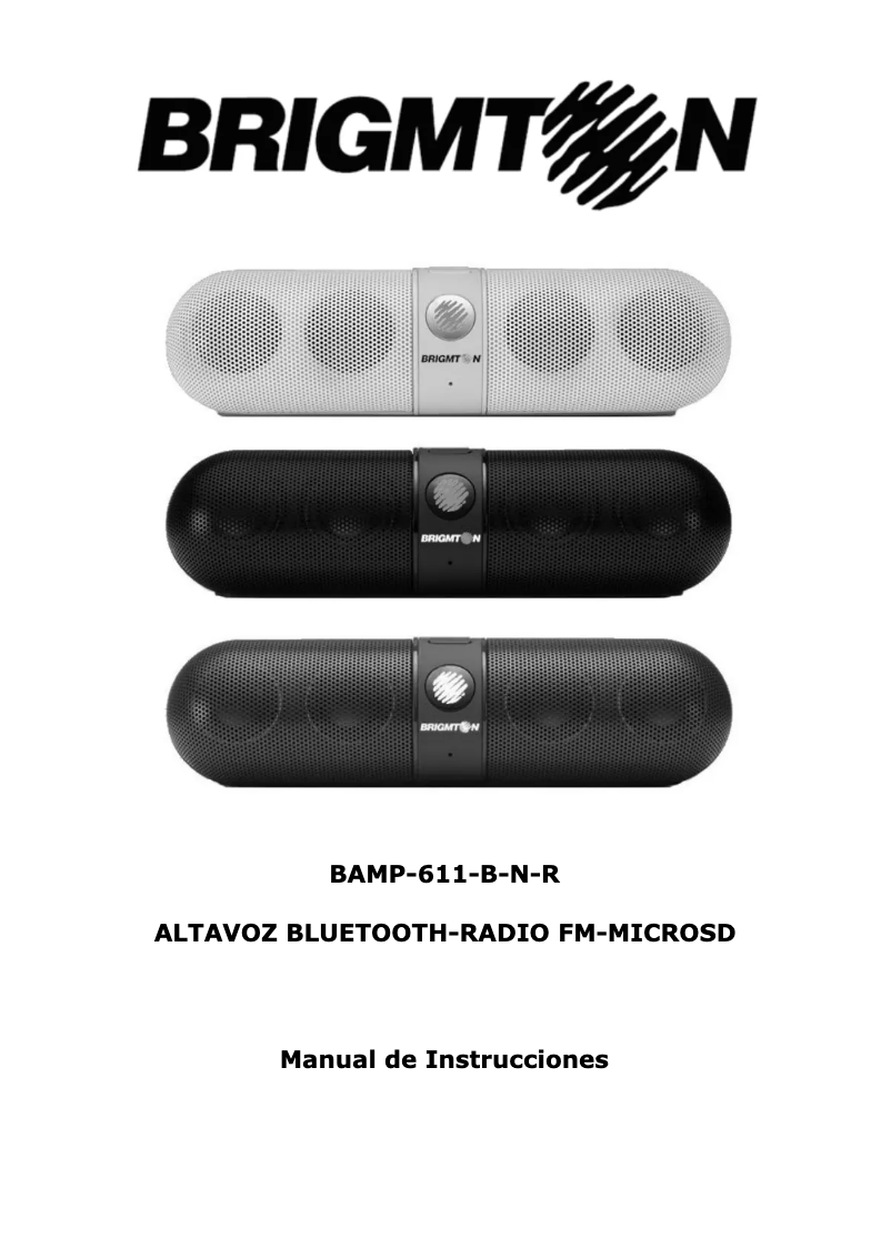 Page 1 de la notice Manuel utilisateur Brigmton BAMP-611-R
