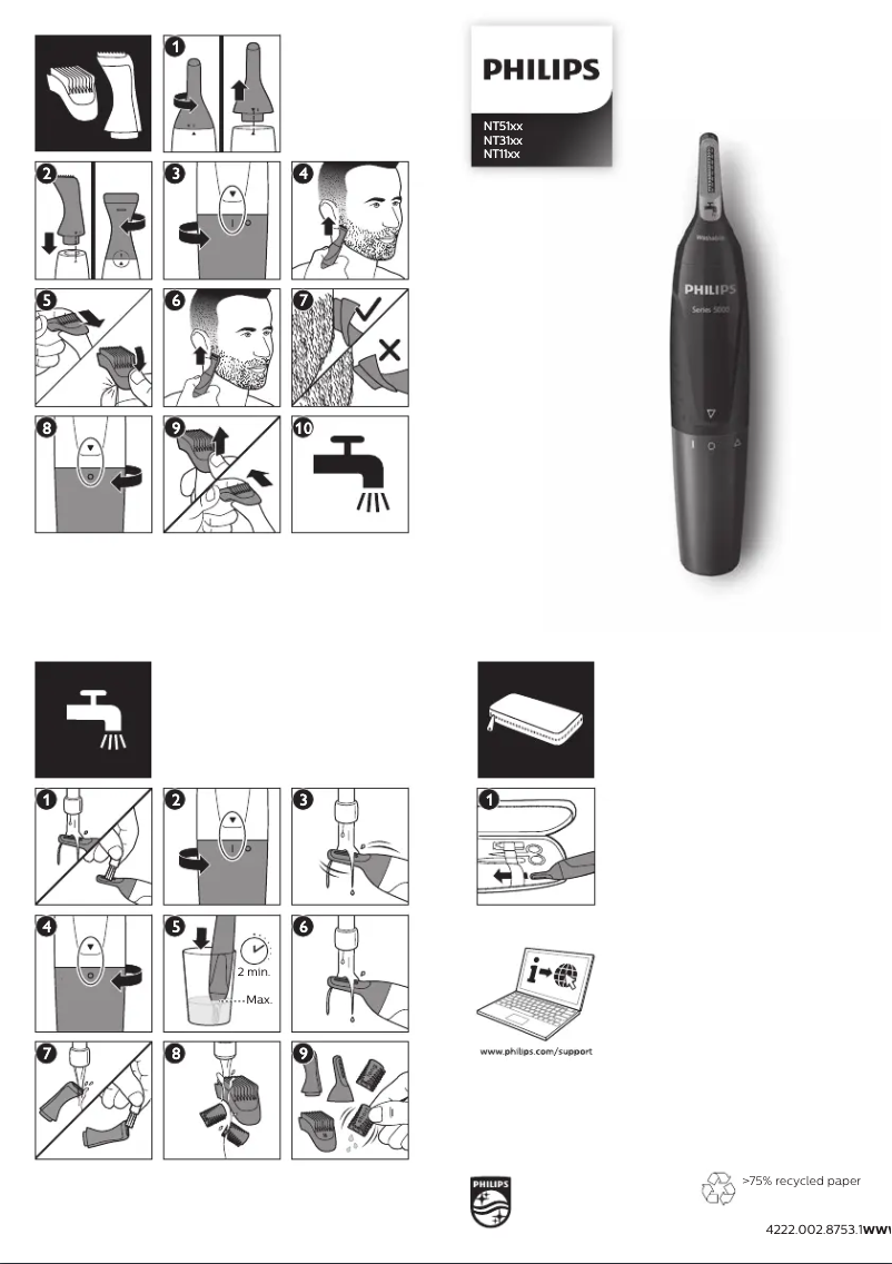 Page 1 de la notice Manuel utilisateur Philips Series 5000 NT5171