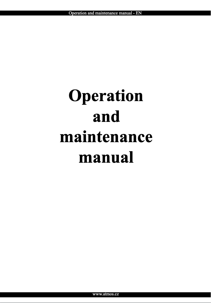Page n°1 - Manuel utilisateur Atmos P 15