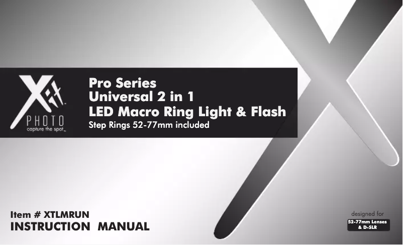 Image de la première page du manuel de l'appareil XTLMRUN