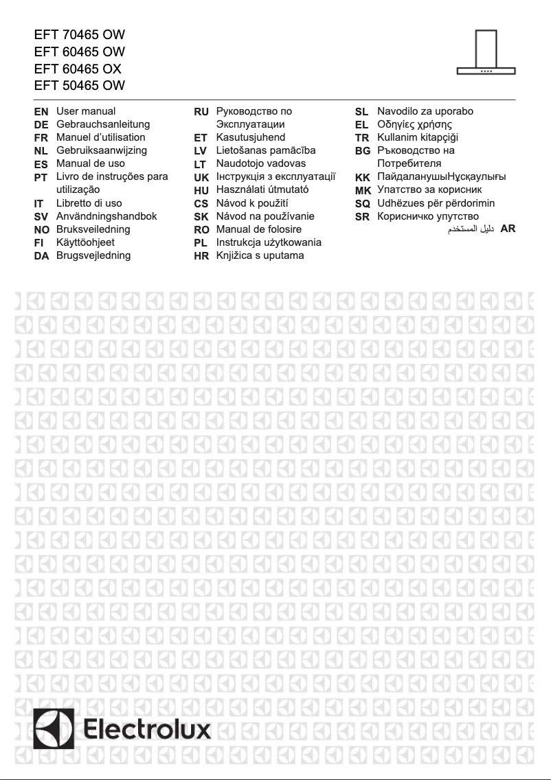 Page 1 de la notice Manuel utilisateur Electrolux EFT60465OW