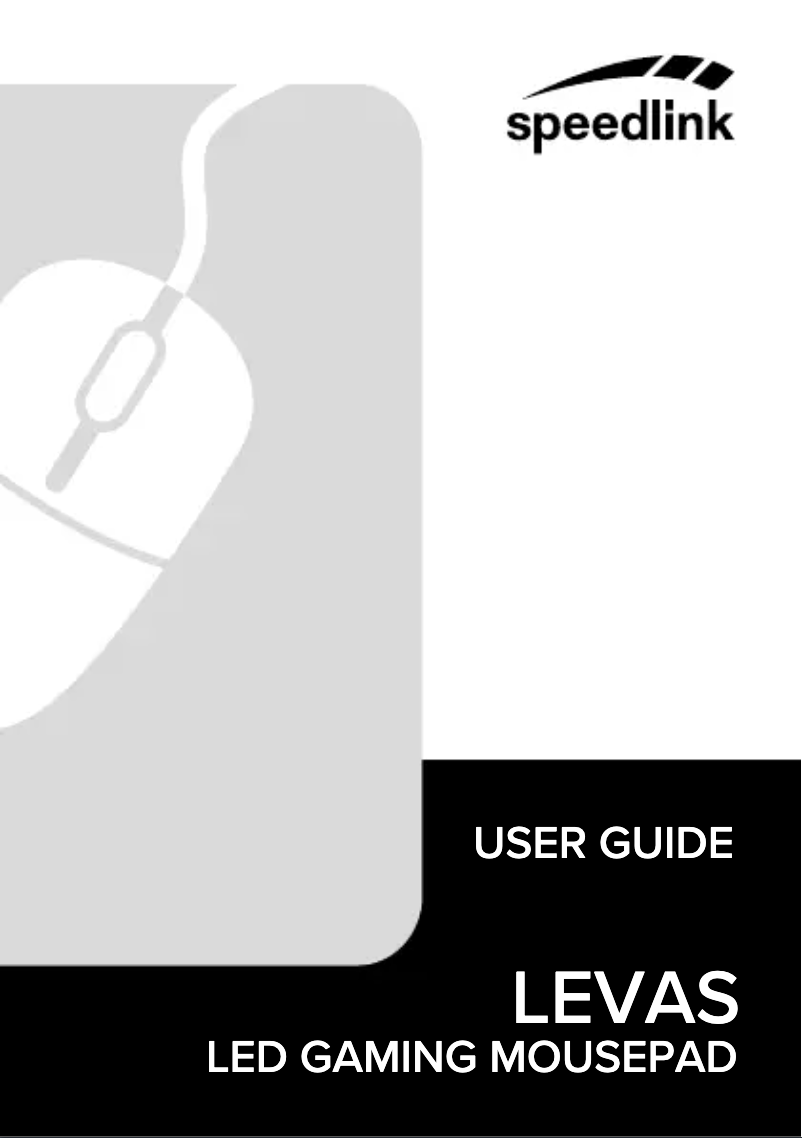 Image de la première page du manuel de l'appareil LEVAS LED SL-620107-BK