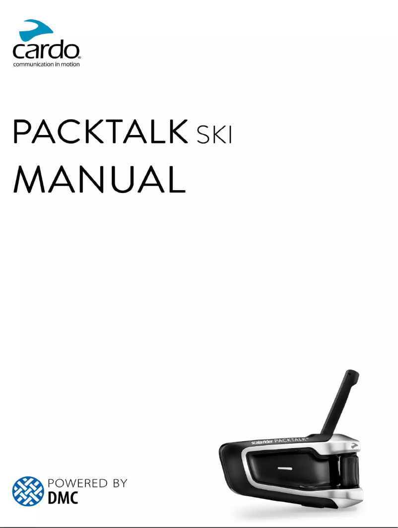 Page n°1 - Mode d'emploi Cardo Packtalk Ski