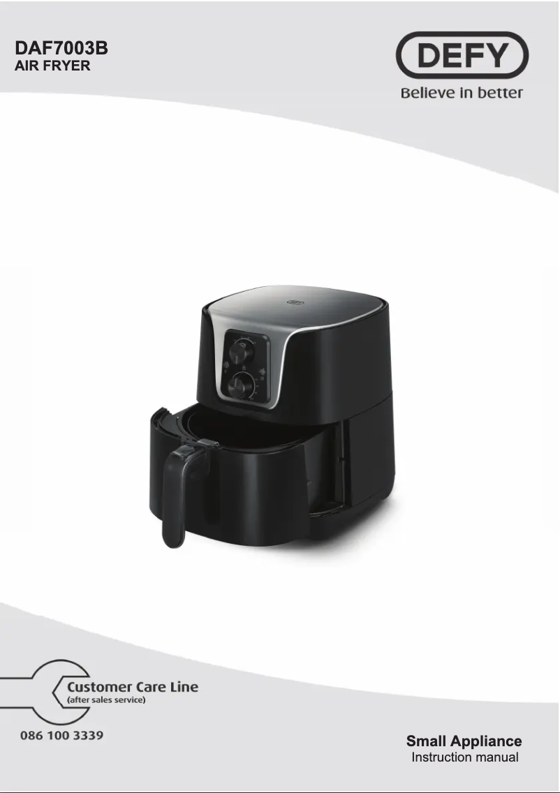 Page 1 de la notice Manuel utilisateur Defy DAF7003B