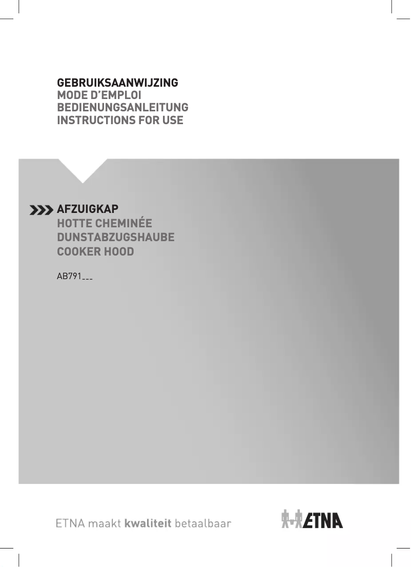 Page 1 de la notice Manuel utilisateur Etna AB791ZT