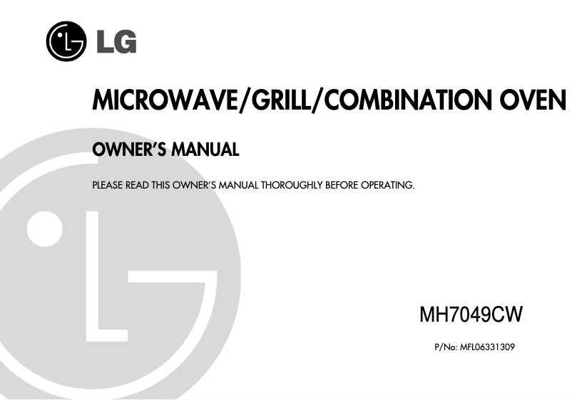 Page 1 de la notice Manuel utilisateur LG MH7049C