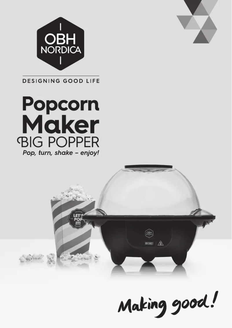 Image de la première page du manuel de l'appareil Big Popper 6398