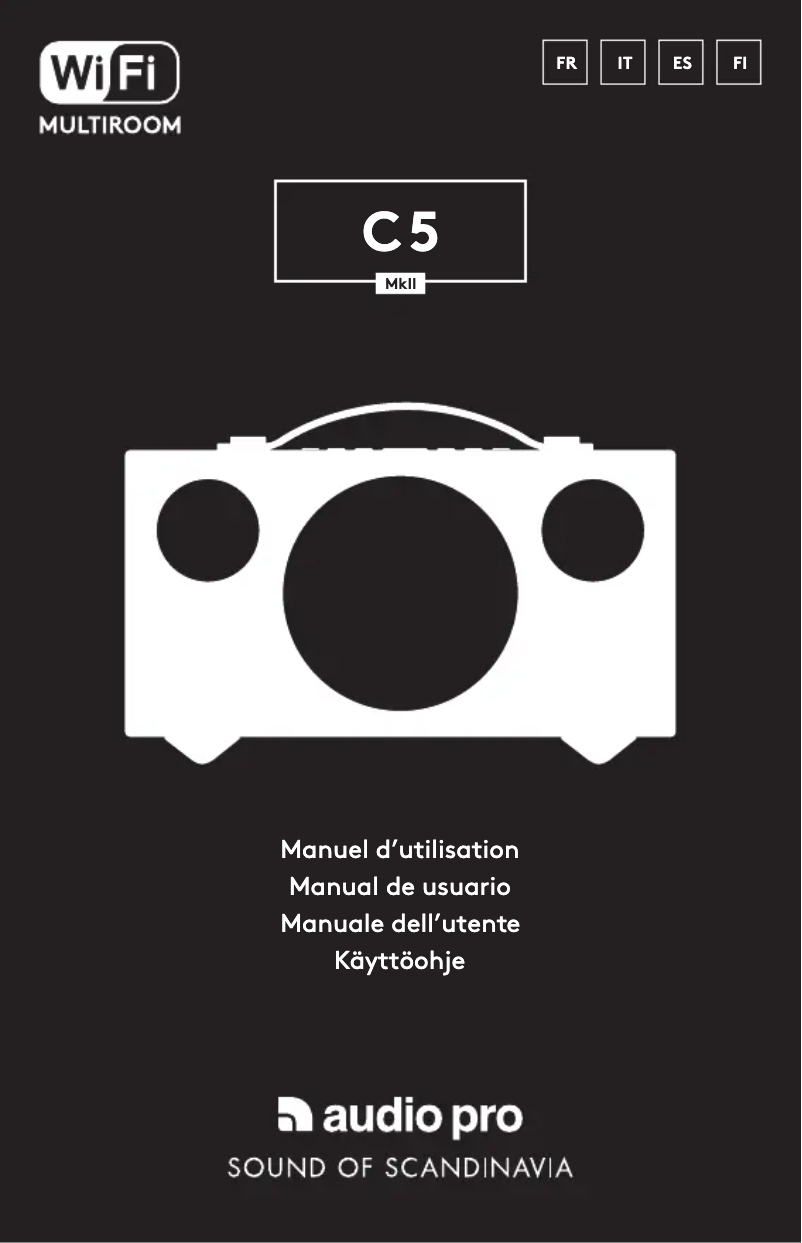 Page 1 de la notice Manuel utilisateur Audio Pro C5 MKII