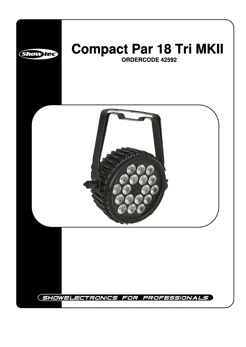 Page n°1 - Manuel utilisateur Showtec Compact Par 18 Tri MKII