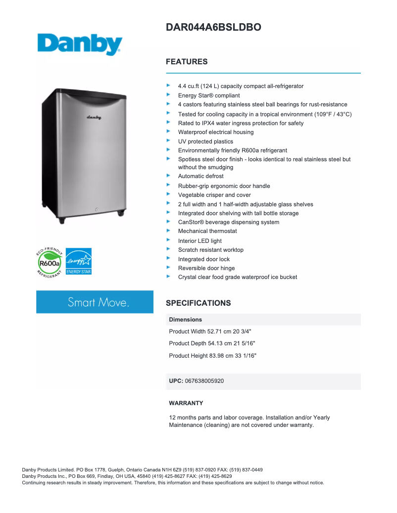 Imagen de la primera página del manual del dispositivo DAR044A6O