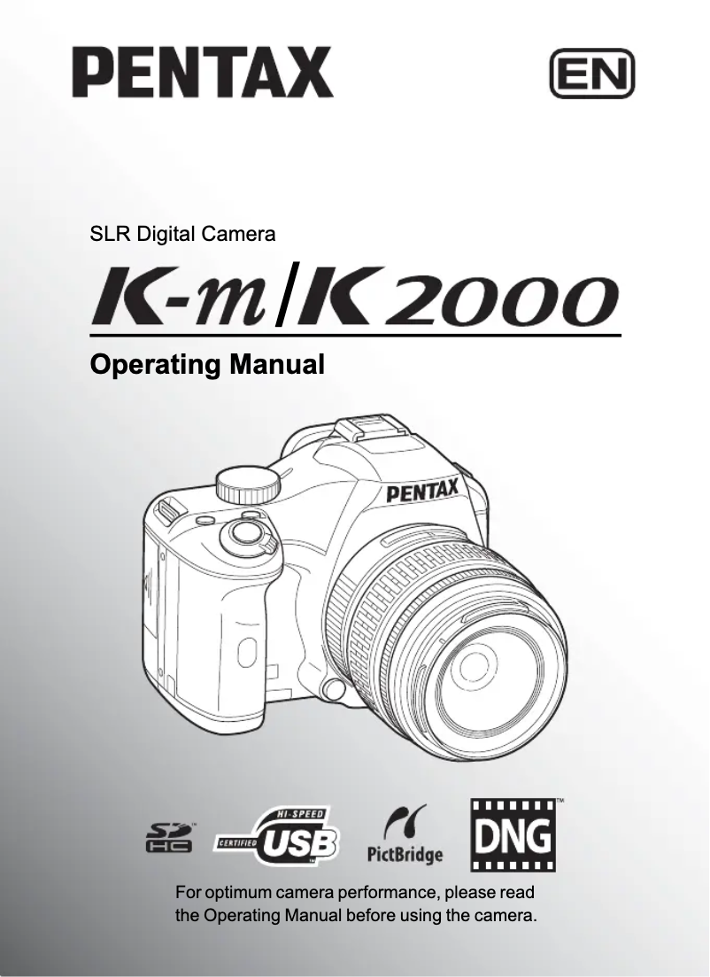 Página 1 del manual Manual de usuario Pentax K-m