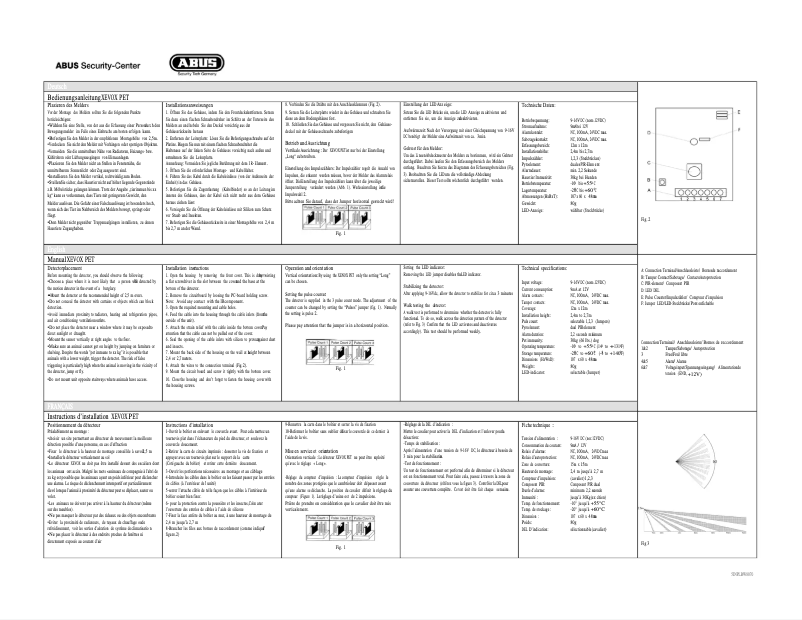 Image de la première page du manuel de l'appareil Xevox BW8070