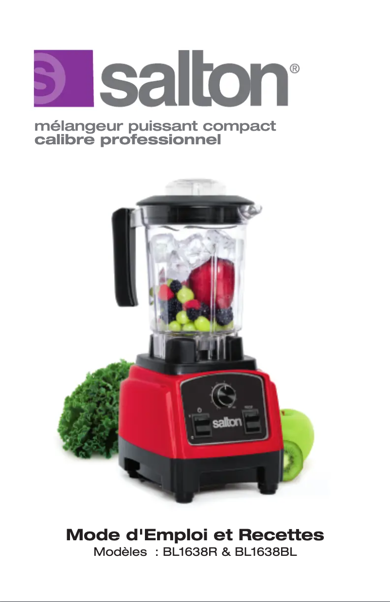 Image de la première page du manuel de l'appareil Harley Pasternak BL1638R