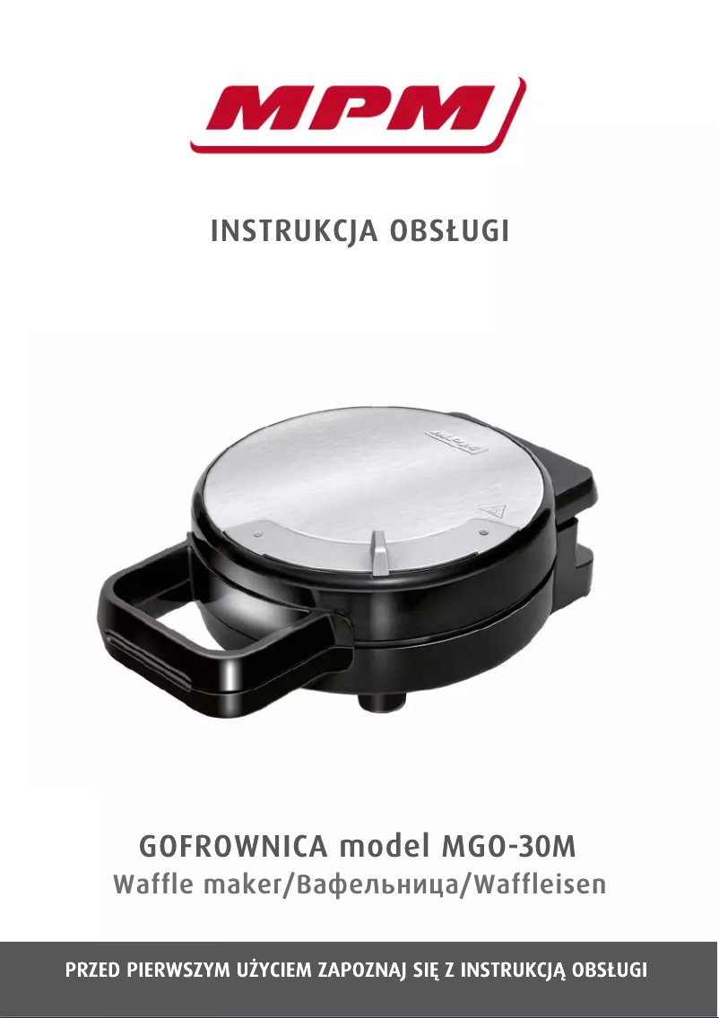 Image de la première page du manuel de l'appareil MGO-30M