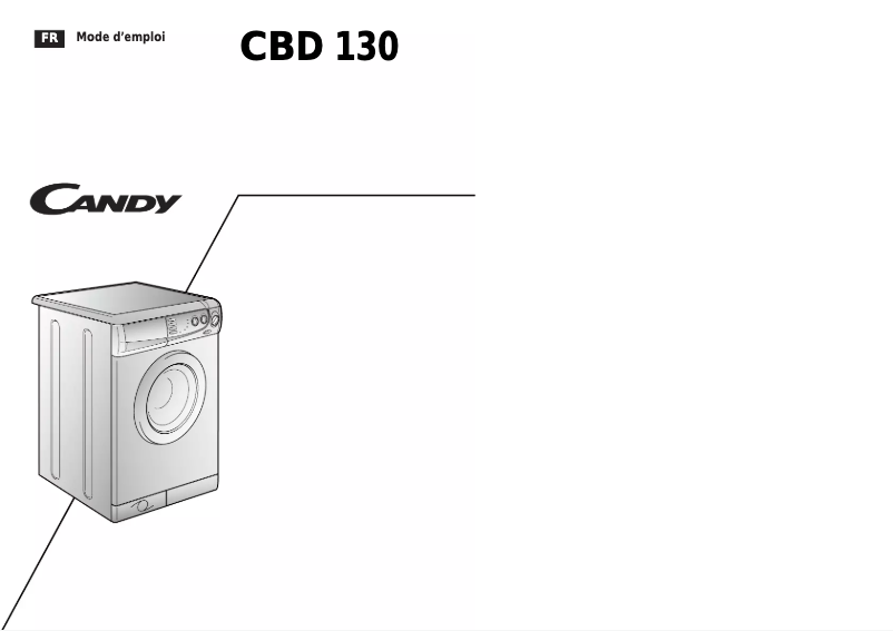 Page 1 de la notice Manuel utilisateur Candy LB CBD 130FR