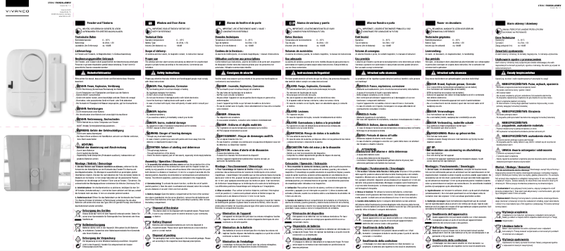 Page 1 de la notice Manuel utilisateur Vivanco 37519